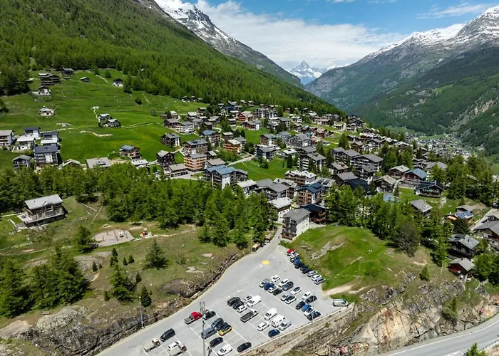 Helles, Chalet-Stil Apartment Mit Allalinblick